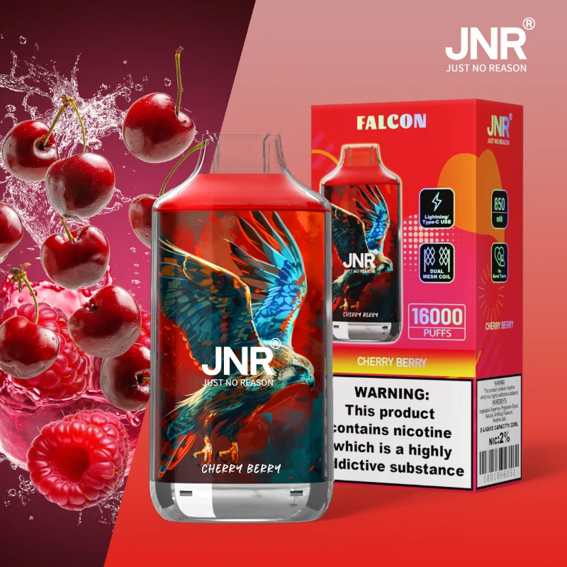 JNR Falcon 16K 16000 Puffs Disposable Vape FN26 Cherry Berry