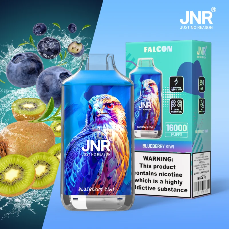 JNR Falcon 16K 16000 Puffs Disposable Vape FN32 Blueberry Kiwi