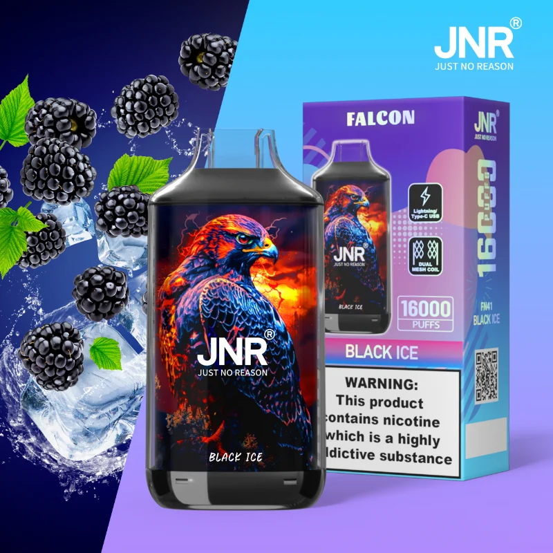 JNR Falcon 16K 16000 Puffs Disposable Vape FN41 Black Ice