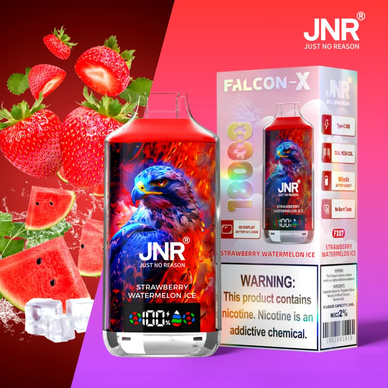JNR Falcon X 18K Disposable Vape FX07 Strawberry Watermelon Ice