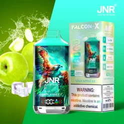 JNR Falcon X 18K Disposable Vape FX12 Sour Apple Ice