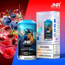 JNR Falcon X 18K Disposable Vape FX16 Blueberry Raspberry Cherry