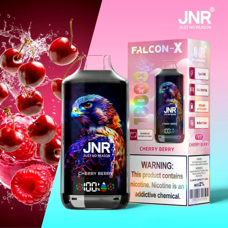 JNR Falcon X 18K Disposable Vape FX17 Cherry Berry