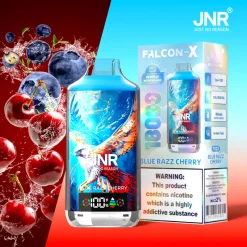 JNR Falcon X 18K Disposable Vape FX23 Blue Razz Cherry
