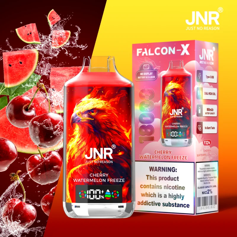 JNR Falcon X 18K Disposable Vape FX24 Cherry Watermelon Freeze