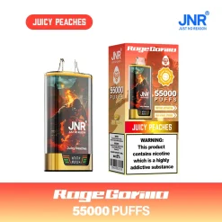 JNR Rage Gorilla 55K Disposable Vape 10 Juicy Peaches