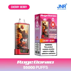JNR Rage Gorilla 55K Disposable Vape 20 Cherry Berry