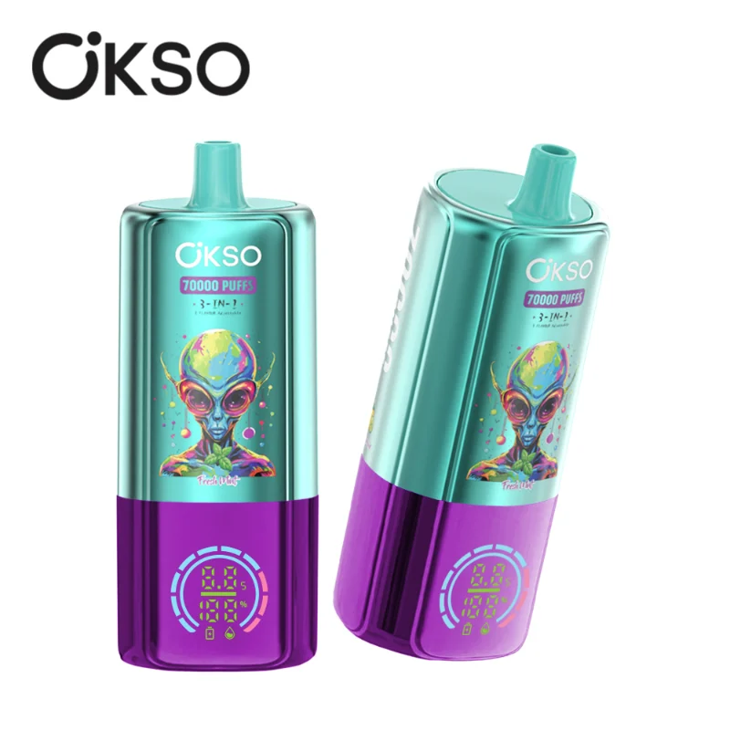 OKSO 3in1 70000 Puffs Disposable Vape 10 Fresh Mint Lemon Lime Watermelon Mojito OKSO 3in1 70000 Puffs Disposable Vape 10 Fresh Mint Lemon Lime Watermelon Mojito