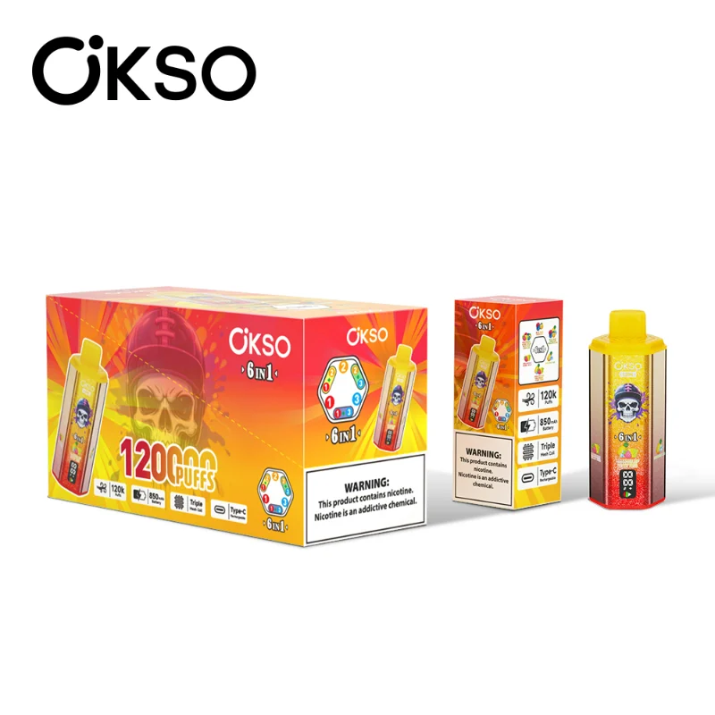 OKSO 6in1 120K Puffs Disposable Vape wholesale