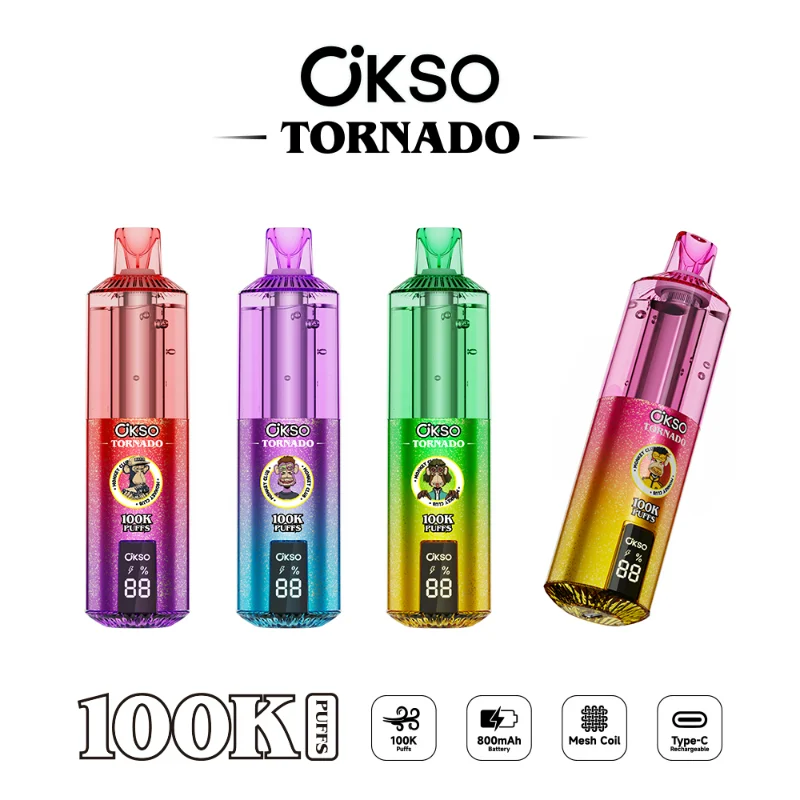 OKSO Tornado 100K RGB Disposable Vape Wholesale OKSO Tornado 100K RGB Disposable Vape Wholesale