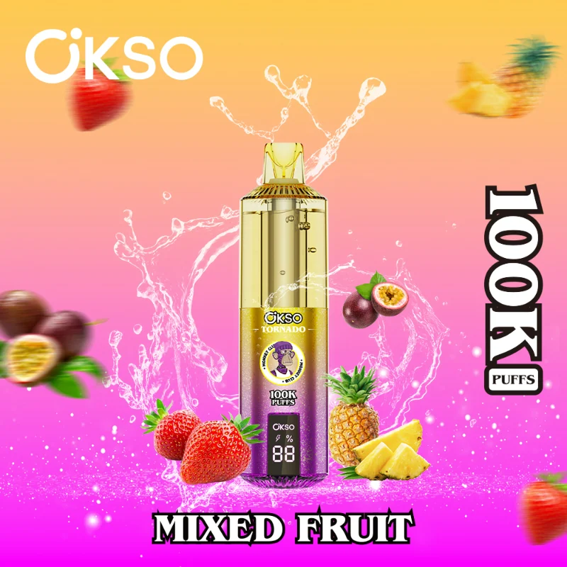 OKSO Tornado 100K RGB Disposable Vape 11 Mixed Fruit