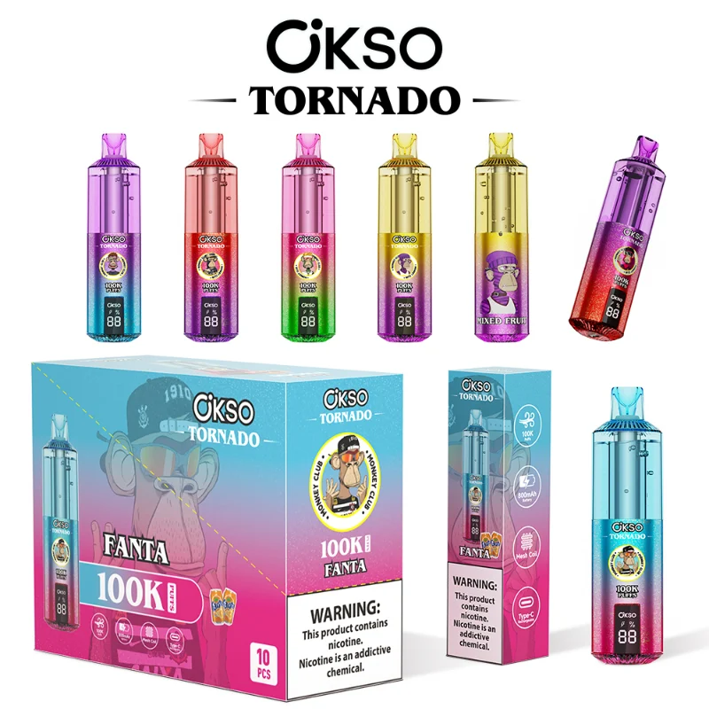 OKSO Tornado 100K RGB Disposable Vape 2 OKSO Tornado 100K RGB Disposable Vape 2