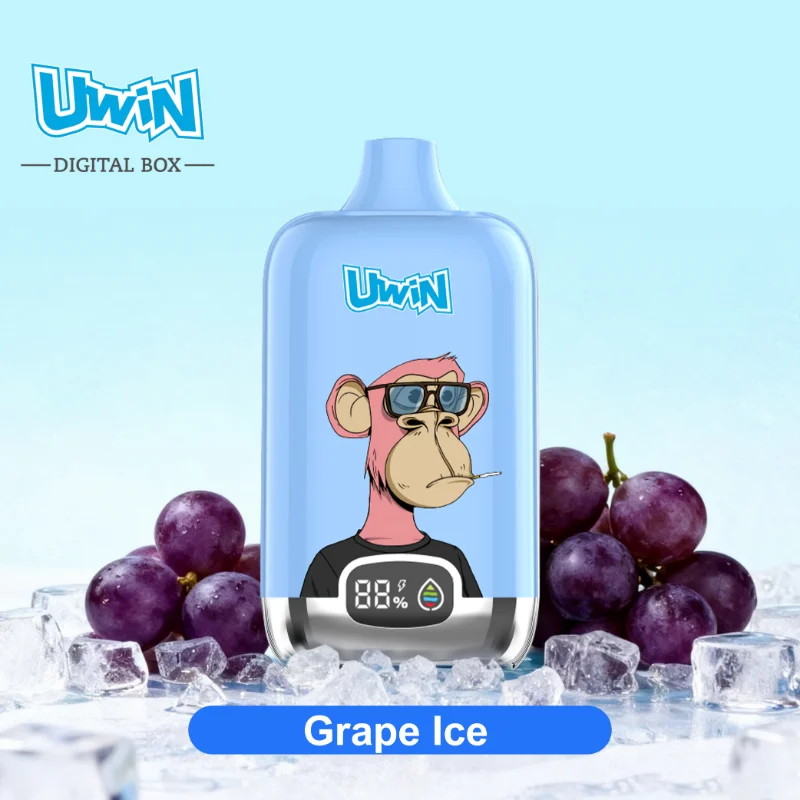 Uwin Digital Box 12000 Puffs Disposable Vape Grape Ice(1) Uwin Digital Box 12000 Puffs Disposable Vape Grape Ice(1)