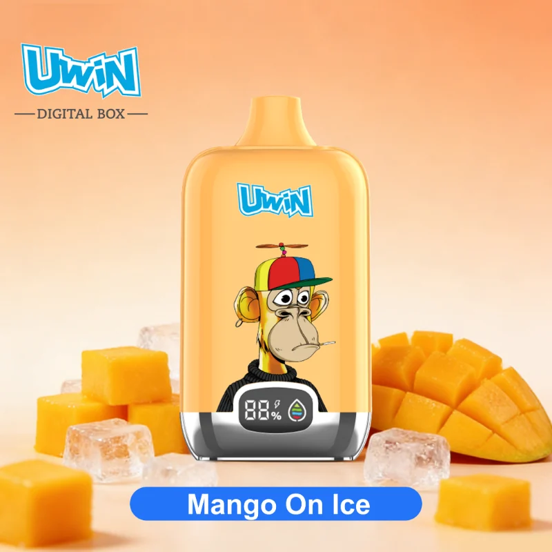 Uwin Digital Box 12000 Puffs Disposable Vape Mango On Ice(1)