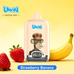 Uwin Digital Box 12000 Puffs Disposable Vape Strawberry Banana(1)
