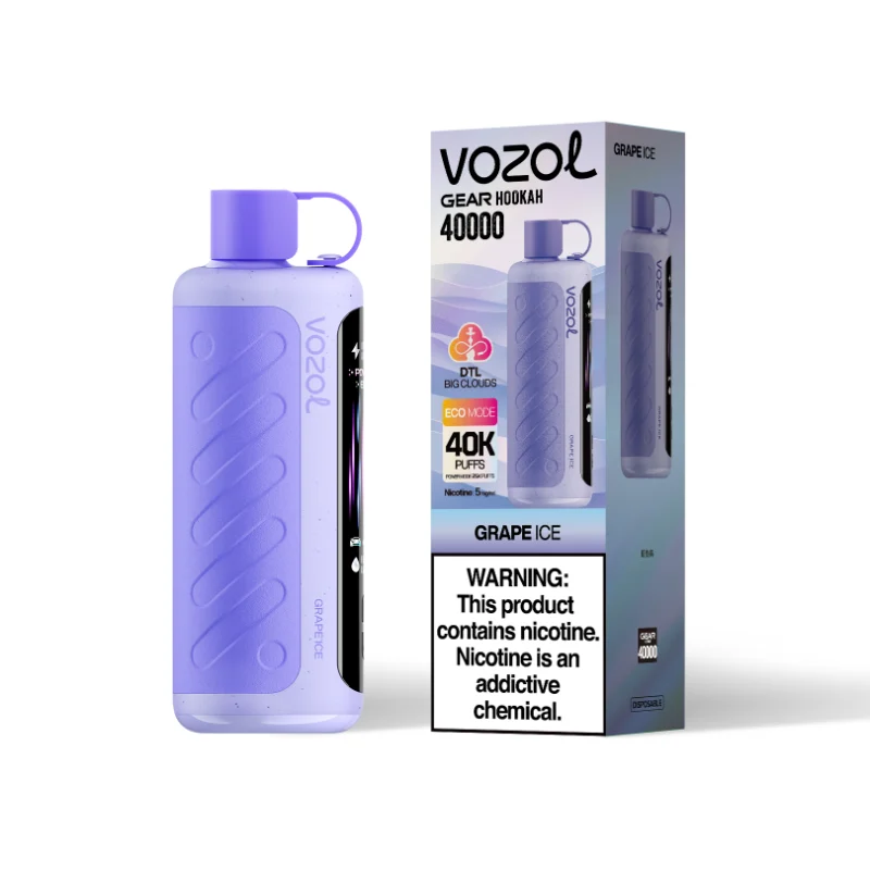 Vozol Gear Hookah 40K 40000 Puffs Disposable Vape Grape Ice