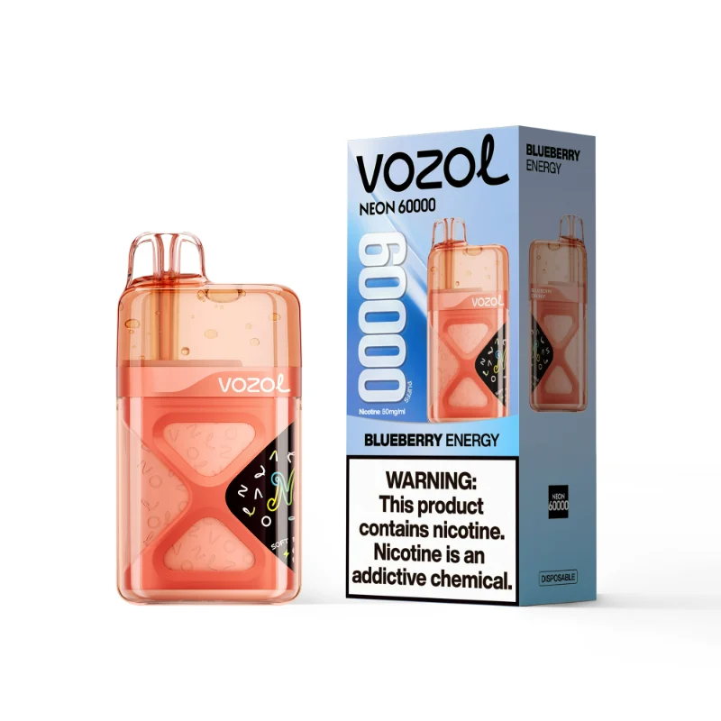 Vozol Neon 60000 Puffs Disposable Vape Blueberry Energy