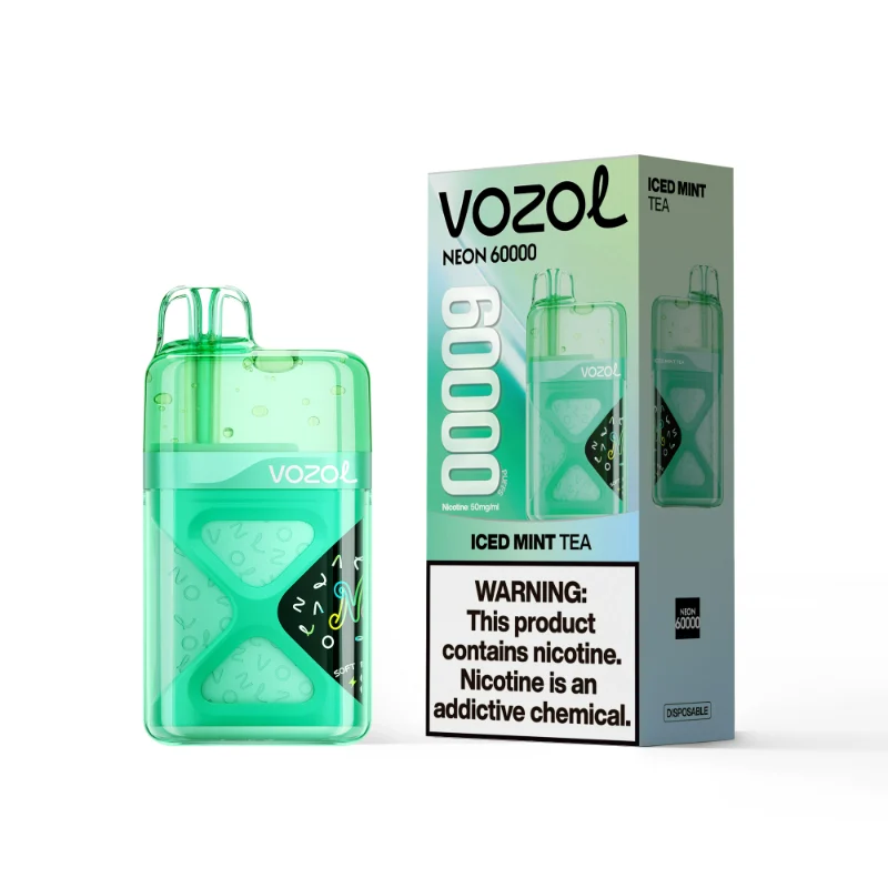 Vozol Neon 60000 Puffs Disposable Vape Iced mint tea