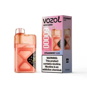 Vozol Neon 60000 Puffs Disposable Vape Strawberry Gum